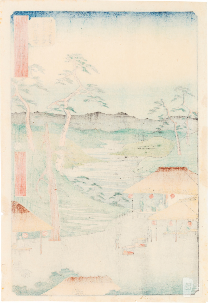 Utagawa Hiroshige (1797-1858) | The complete set of Famous Sights of the Fifty-three Stations (Gojusan tsugi meisho zue), also known as the Vertical Tokaido | Edo period, 19th century - 图20